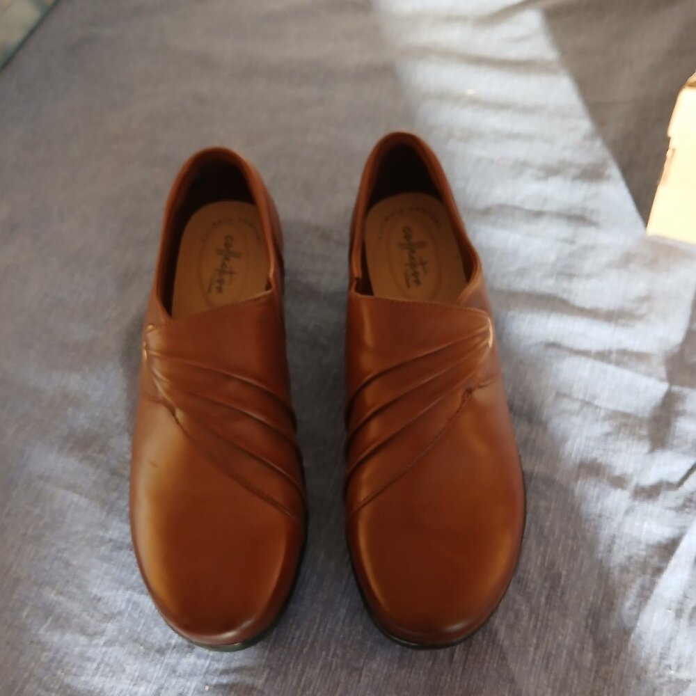 Clarks Hope Shine shoes Dark Brown size 9.5 medium New